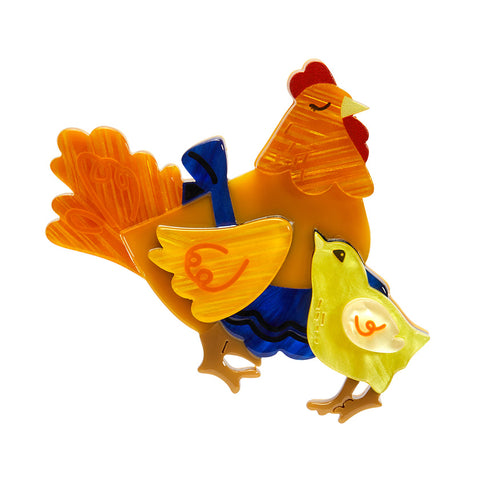 Mother Hen Knows Best Brooch