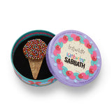 Sprinkles Ice Cream Cake Cone Brooch