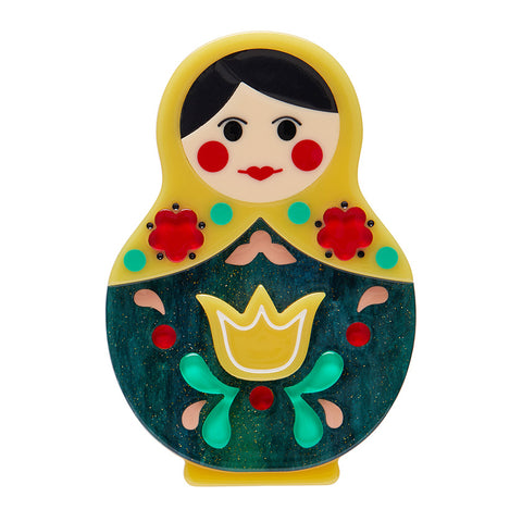 Matryoshka Memories Toy Brooch - New