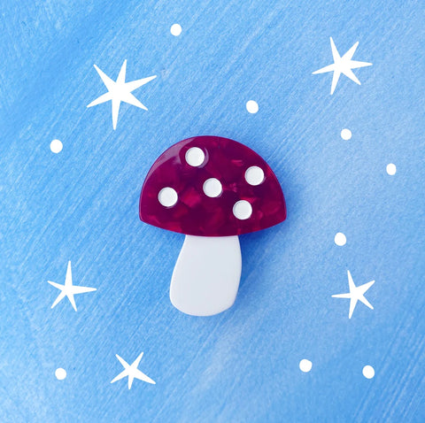 Mushroom Hair Clip