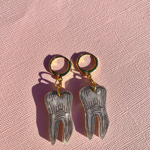 Mini Teeth Earrings