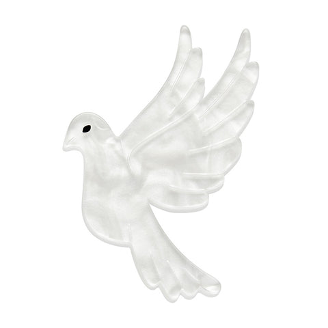 Christmas Dove Mini Brooch