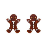 Gingerbread Man Stud Earrings