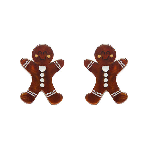 Gingerbread Man Stud Earrings