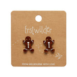 Gingerbread Man Stud Earrings