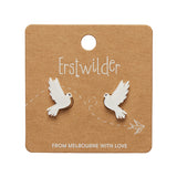 White Dove Stud Earrings