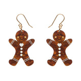 Gingerbread Man Drop Earrings