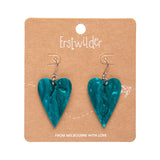 From the Heart Essential Drop Earrings - Green