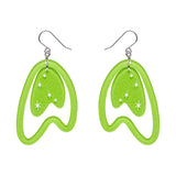 Atomic Boomerang Essential Earrings - Green