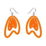 Atomic Boomerang Essential Earrings - Orange