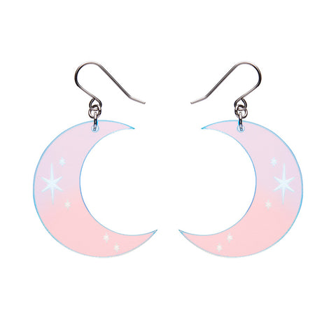 Half Moon Drop Earrings - Iridescent