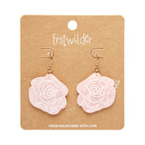 Eternal Rose Drop Earrings - Light Pink