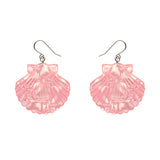 Sea Shell Drop Earrings - Pale Pink