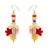 Double-Edged Delight Drop Earrings