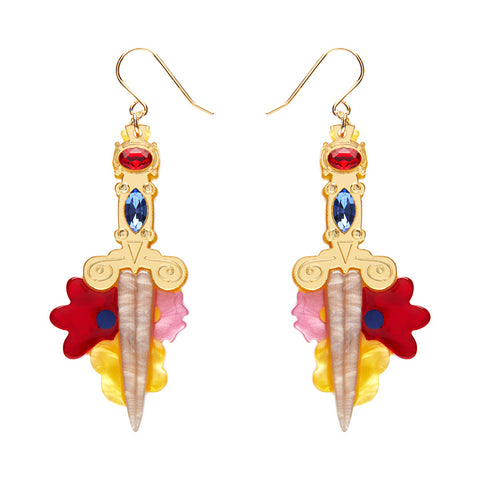 Double-Edged Delight Drop Earrings