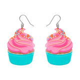 Iced Cupcake Drop Earrings