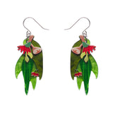 Red Gum Blossom Drop Earrings