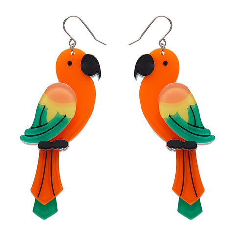 Pancha’s Parrots Drop Earrings