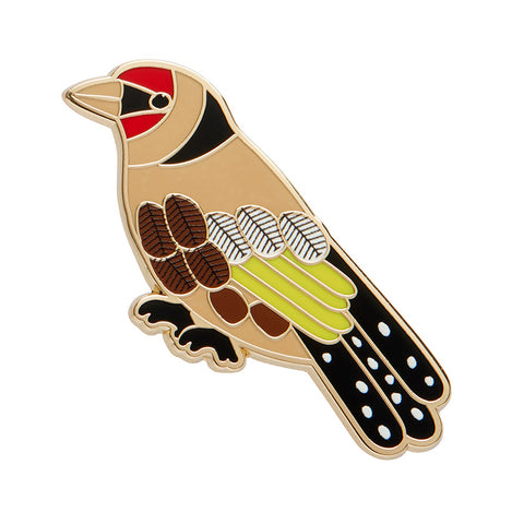 Go for Goldfinch Enamel Pin