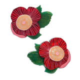 Pretty Poppies Hair Clips Set - 2 Piece