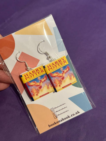 Harry Potter and the Order of the Phoenix | Miniature Book Earrings