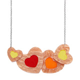 Lolly Heart Cookies Necklace