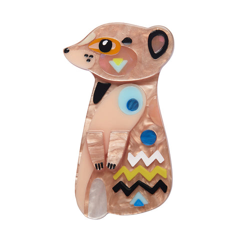 The Masterful Meerkat Brooch